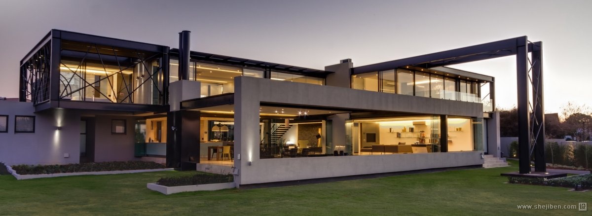 南非米德兰 Ber House 现代别墅设计3 – 设计本装修效果图