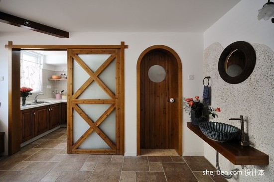 厨房门口的木门和门框用什么材料 门口多大 造价多少 上滑道还是下滑道
