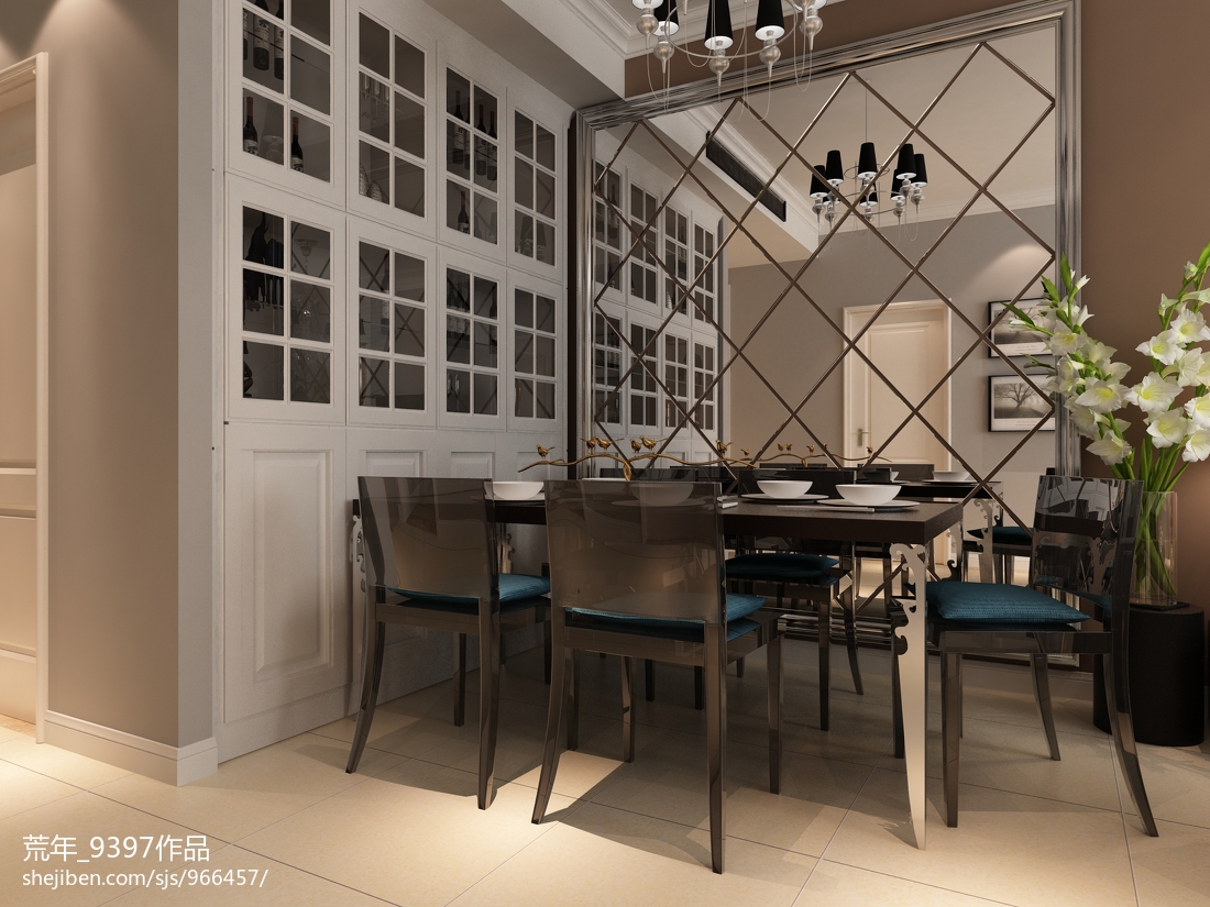 楼房设计餐厅房屋餐厅设计效果图图片7