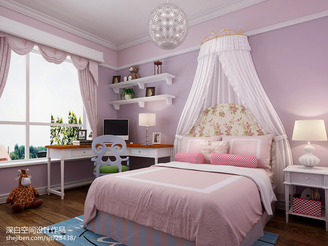 北欧ins风少女系卧室|空间|室内设计|JedrecTsai - 原创作品 - 站酷 (ZCOOL)