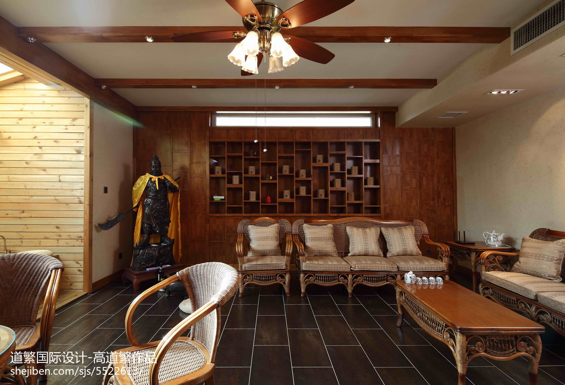 东南亚风格私人别墅地下室装修效果图