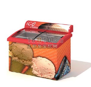 冰淇淋柜3d模型下载