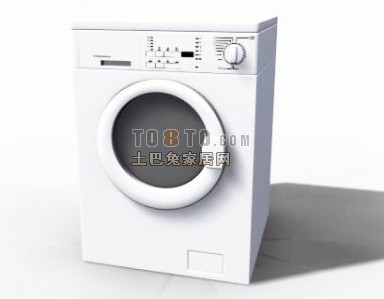 白色洗衣机3d模型下载