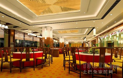 现代中式酒店3d模型下载
