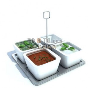 餐具3d模型下载