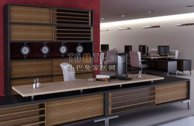 办公室家具3d模型下载