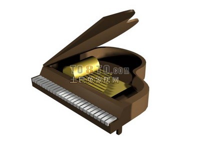 钢琴max、效果图制作素材库3d模型下载
