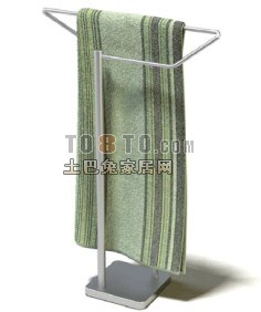 毛巾及毛巾架3d模型下载