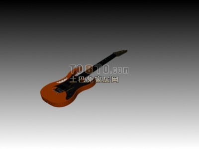 吉它3d模型下载