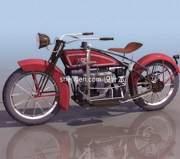 摩托车1-5套3d模型下载