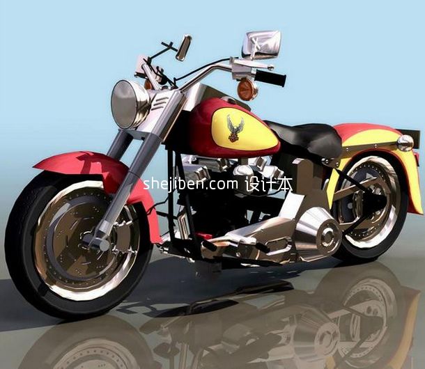 摩托车灯3d模型下载
