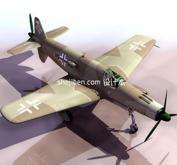 战斗机-飞机素材143d模型下载