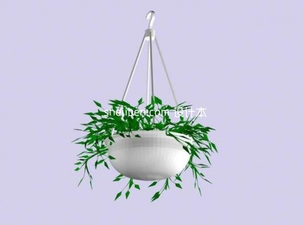 吊篮植物3d模型下载