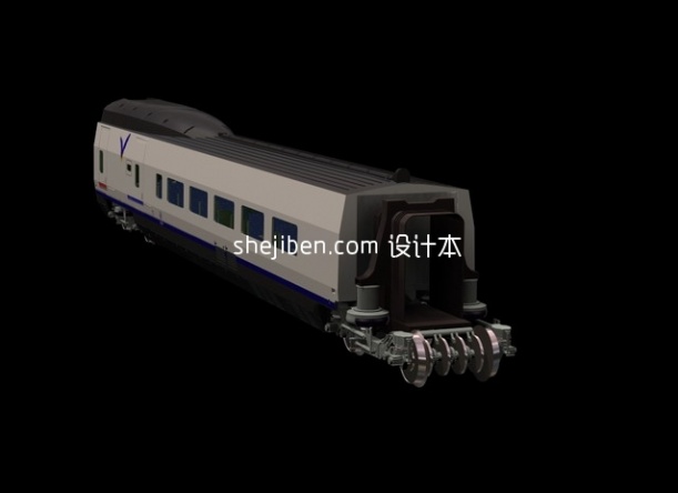 火车133d模型下载