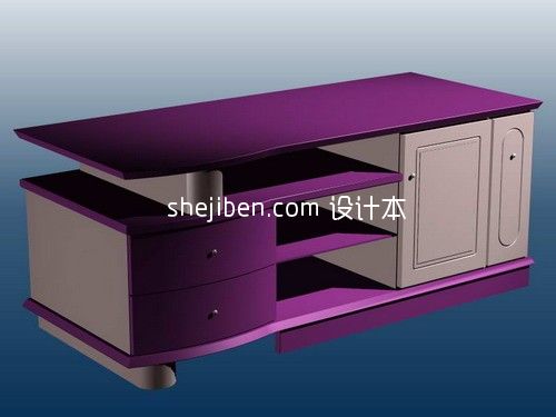 家具电视柜 3d模型下载