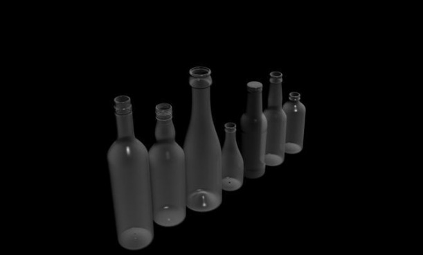 酒瓶子3d模型下载