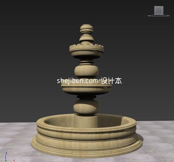 【3d欧式喷泉模型】_欧式喷泉3d模型下载_34