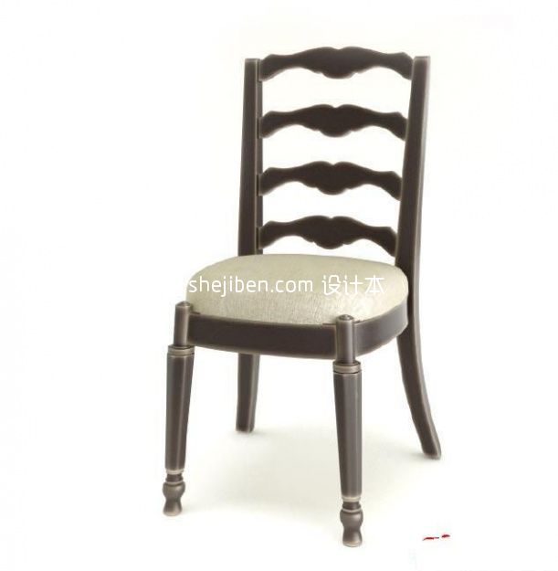 欧式沙发餐椅3d模型下载