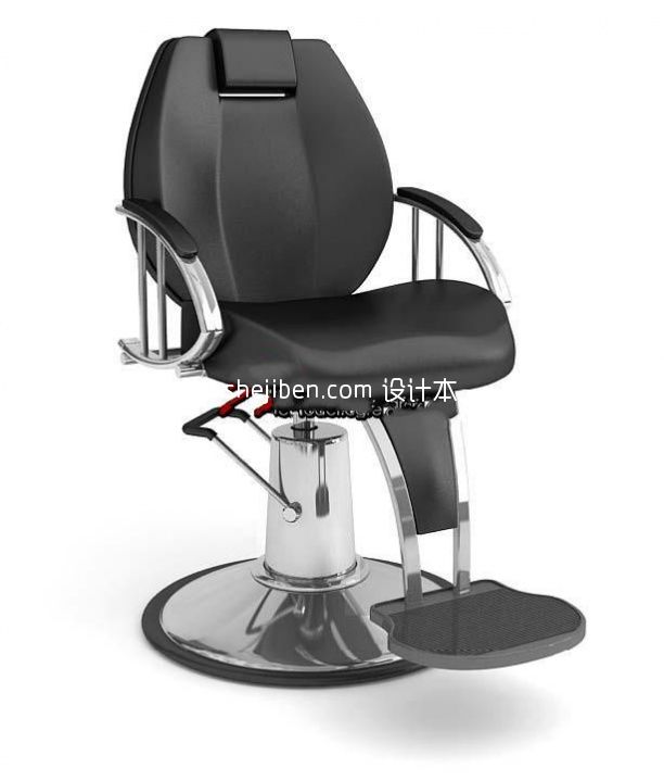 扶手升降理发椅3d模型下载