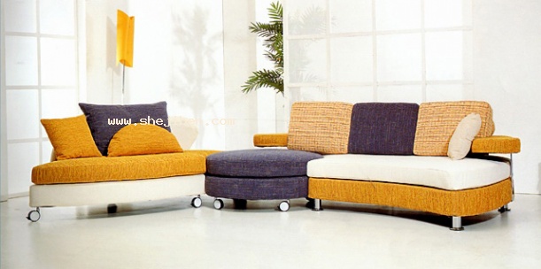 弧形多人沙发3d模型下载