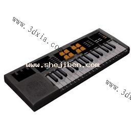 电子钢琴3d模型下载