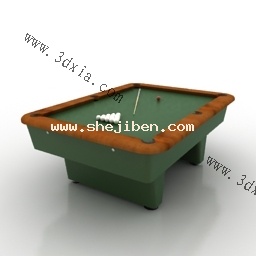 台球桌3d模型下载