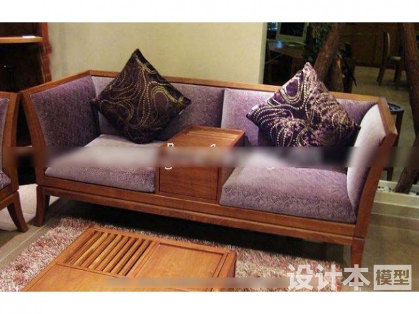 中式休闲沙发3d模型下载