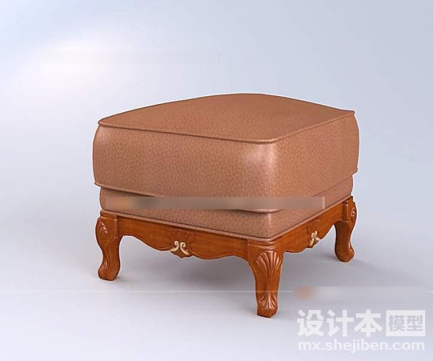 美工家具沙发凳3d模型下载