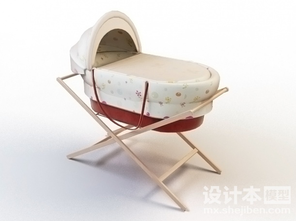 婴儿床3d模型下载