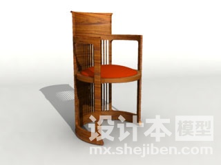 休闲椅3d模型下载