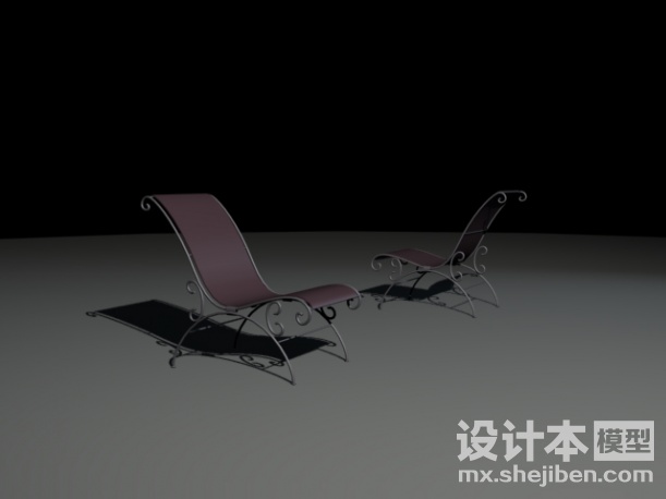 办公室躺椅3d模型下载