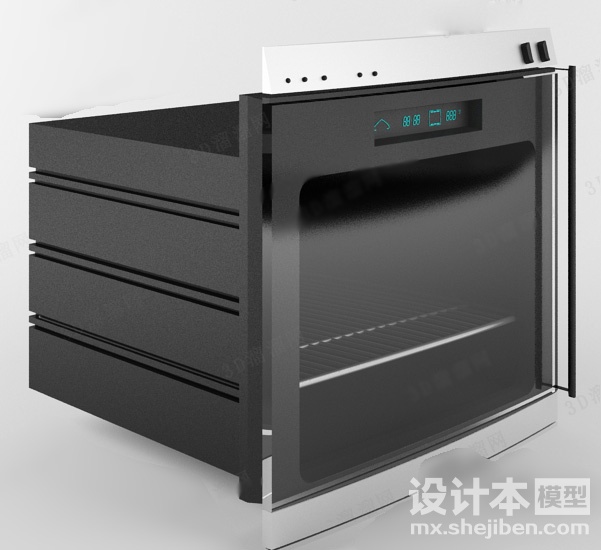 电烤箱3d模型下载