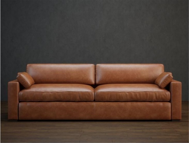 max棕色沙发3d模型下载