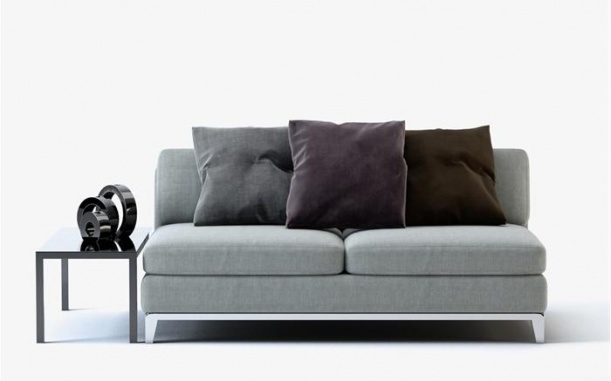 双人沙发三维3d模型下载