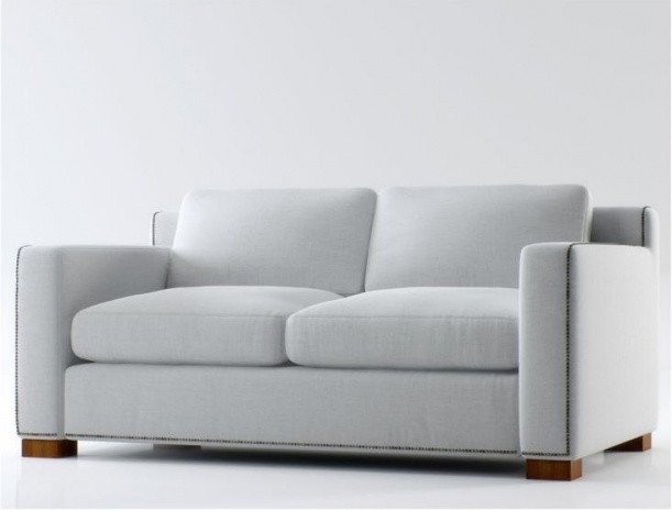 白色max沙发3d模型下载