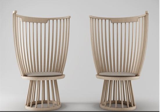 木质单椅 3d模型下载