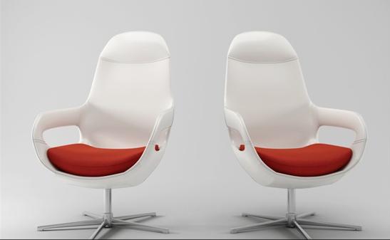 白色椅子3d模型下载