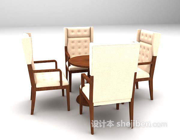 设计本桌椅组合max3d模型下载