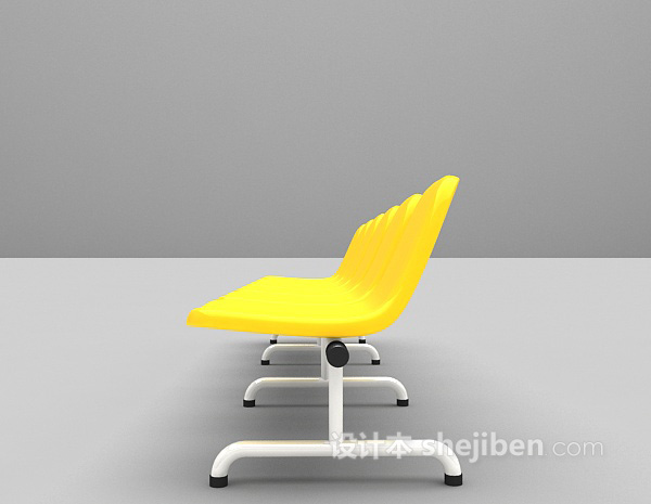 现代风格公共休闲椅3d模型下载