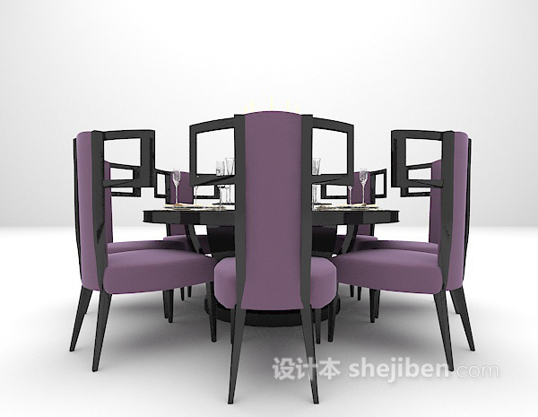 个性餐桌3d模型下载