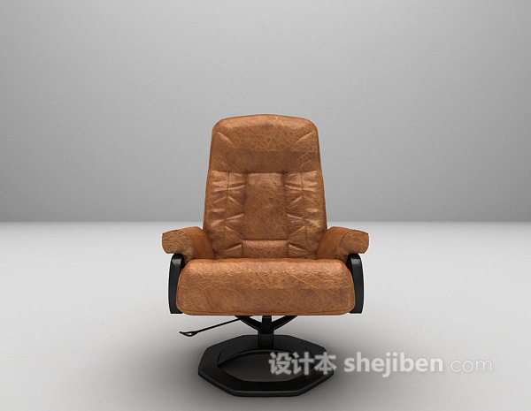 皮质老板椅3d模型下载