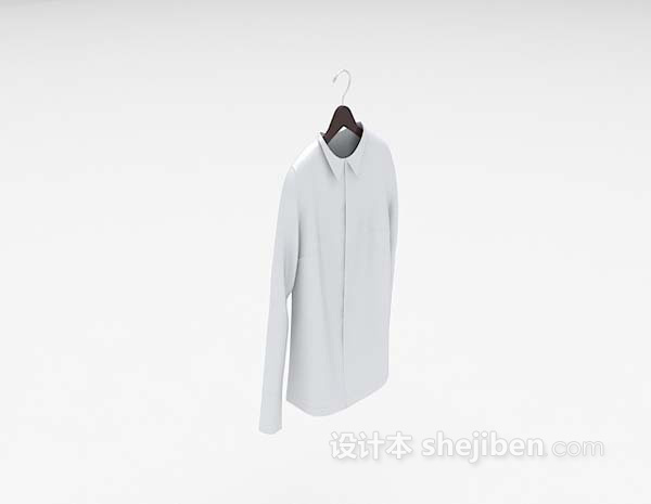 现代风格白色衬衫3d模型下载