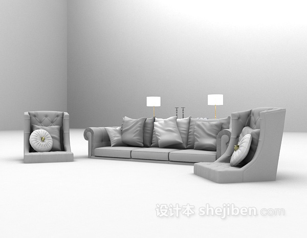 设计本欧式沙发大全3d模型下载