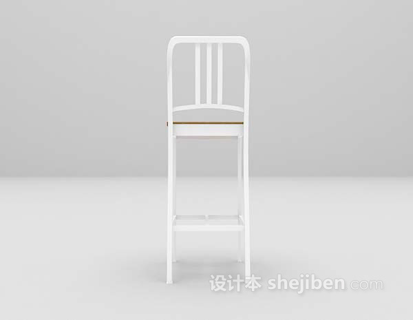 设计本高脚吧台椅3d模型下载