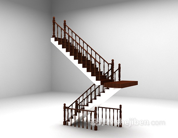 免费木质楼梯推荐3d模型下载