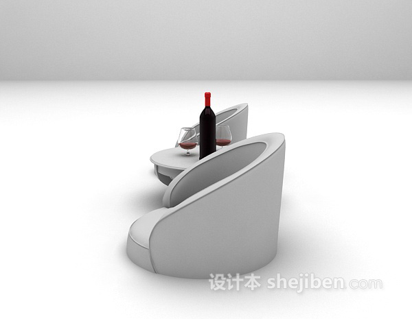 现代风格现代简洁沙发3d模型下载