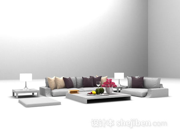 免费组合沙发MAX大全3d模型下载