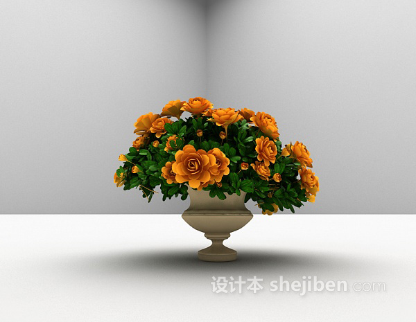 免费植物花卉3d模型下载