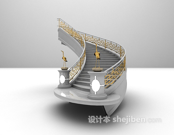 免费欧式楼梯大全3d模型下载