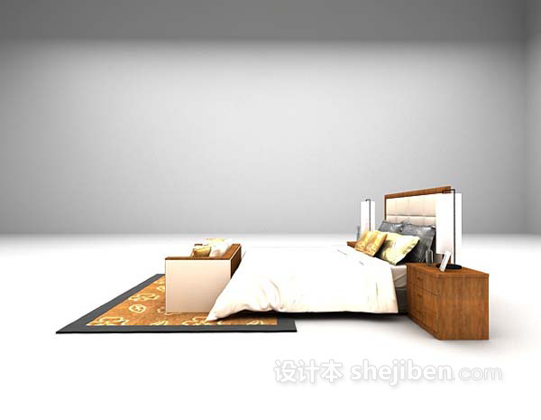 设计本床的3d模型下载